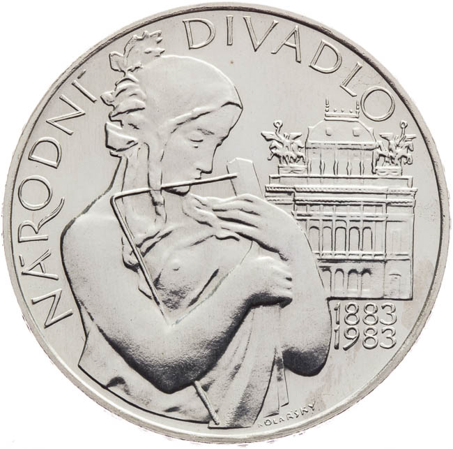 500 Kčs 1983 The National Theatre - back