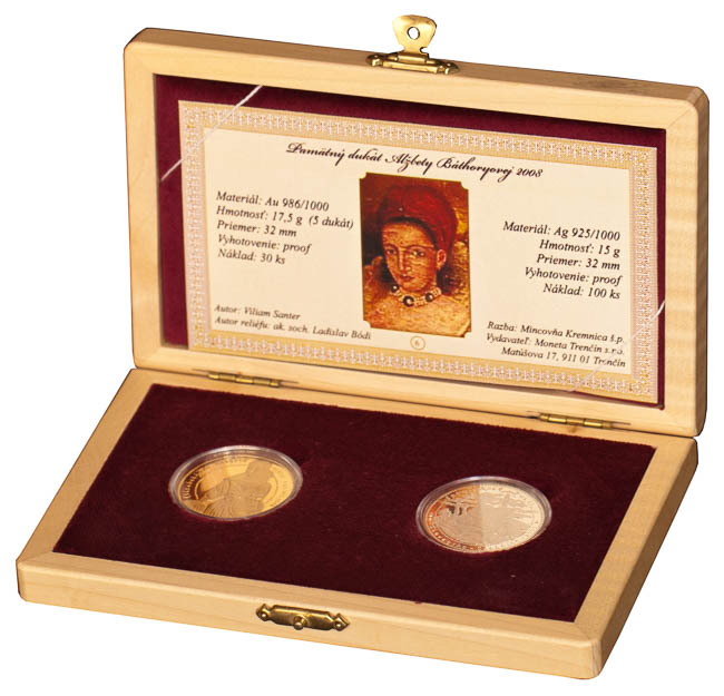 Set of Medals Elizabeth Bathory 2008 - front