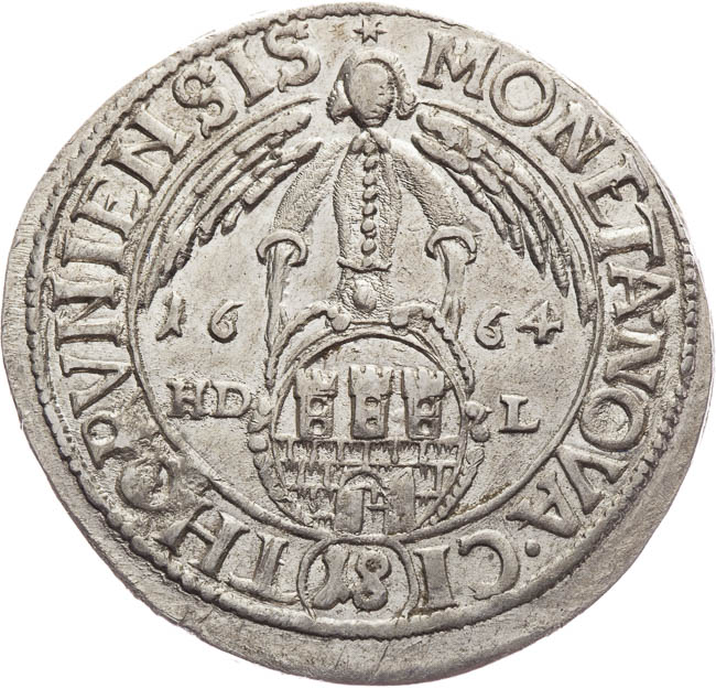 Ort (1/4 Taler - 18 Kreuzer) 1664 - back