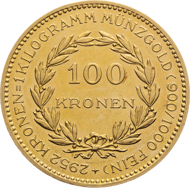 100 Kronen 1923 - back