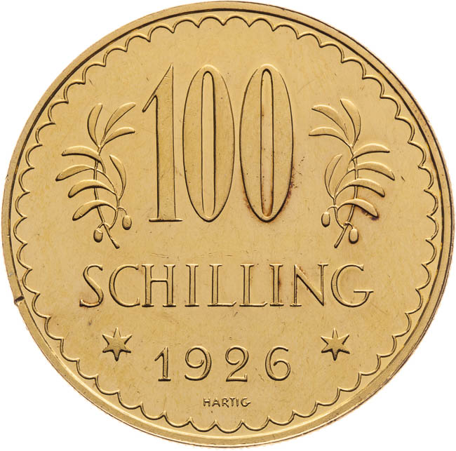 100 Schilling 1926 - back