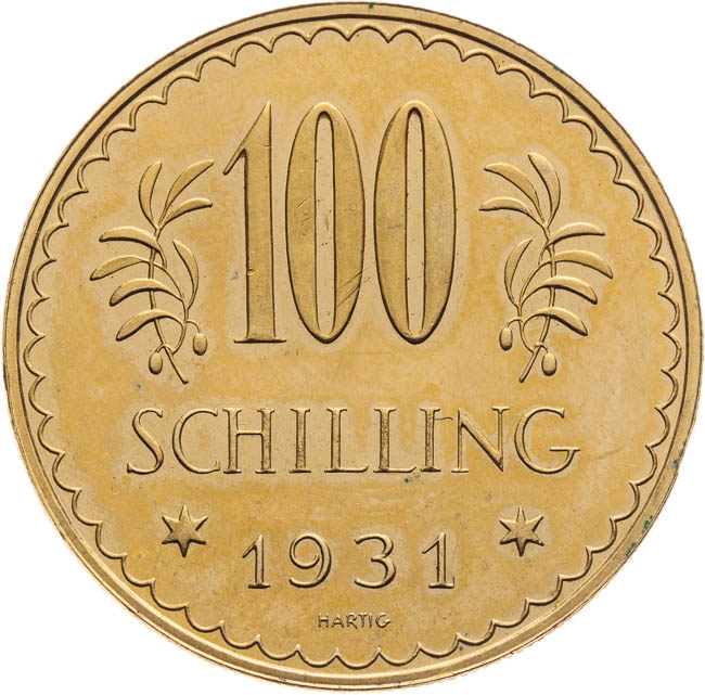 100 Schilling 1931 - back