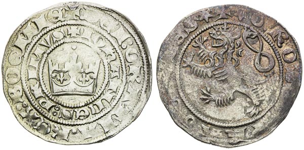 Prague Groschen (2 pcs) - back