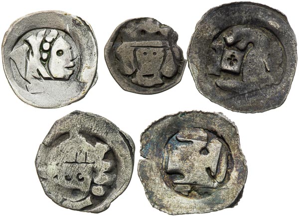 Pfennig (13.-14. stor.) (5 ks) - averz