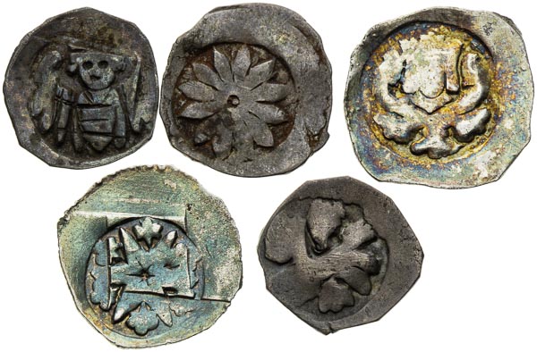 Pfennig (13.-14. stor.) (5 ks) - averz