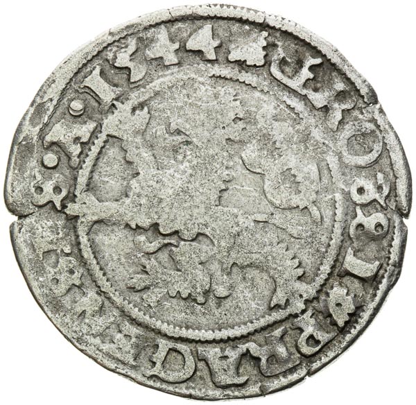 Pražský groš 1544 - revers