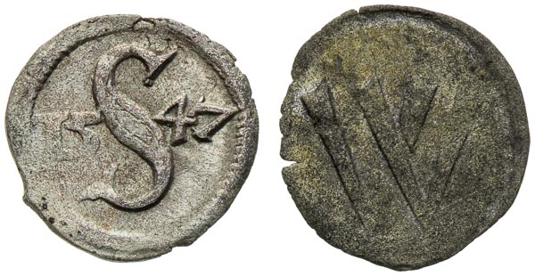 Haléř 1547, b.l. (po 1619) (2 ks) - avers