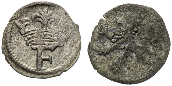 Haléř 1547, b.l. (po 1619) (2 ks) - revers