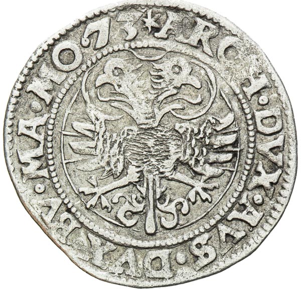 Bílý groš 1573 - reverz