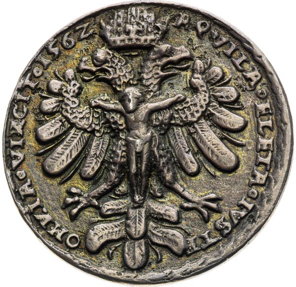 Strieborná medaila 1562 - reverz