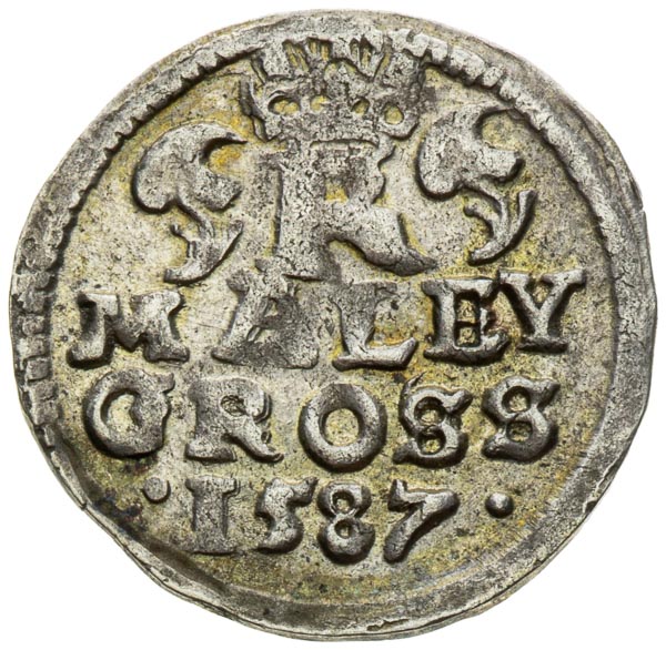 Malý groš 1587 - revers