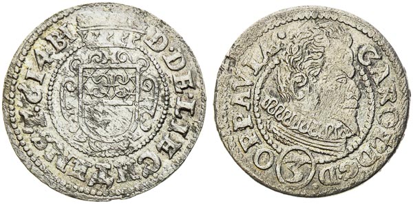 3 Grajciar 1614, 1616 (2 ks) - reverz