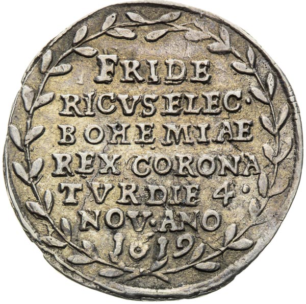 Silver token 1619 - front