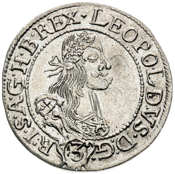3 Grajciar 1665 - averz