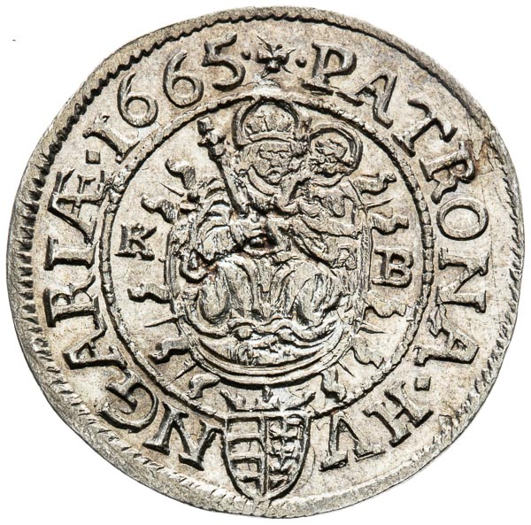 3 Grajciar 1665 - reverz