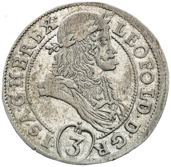 3 Grajciar 1695 - averz