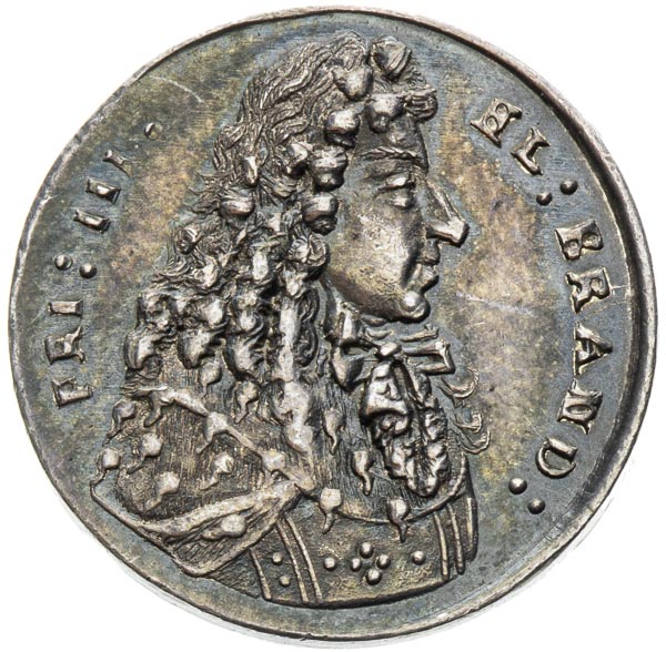 Strieborná medaila (1690) - averz