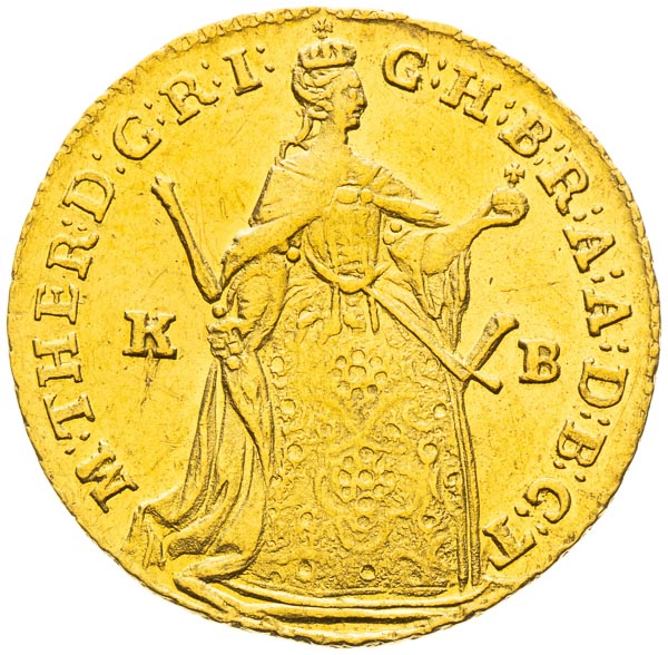Dukát 1746 - averz