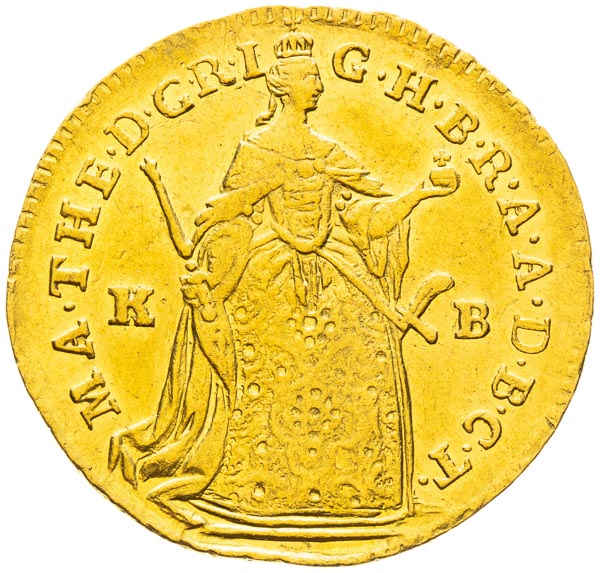 Dukát 1747 - averz