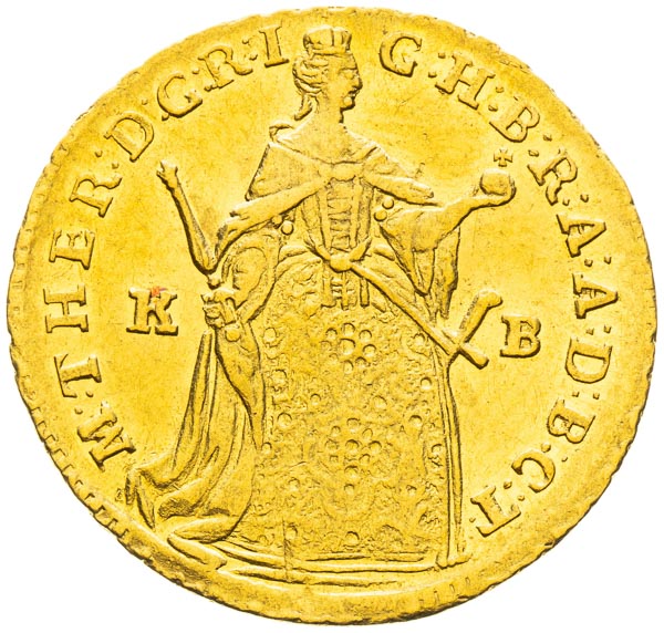Dukát 1748 - averz