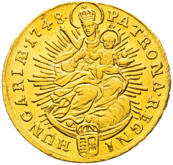 Dukát 1748 - reverz