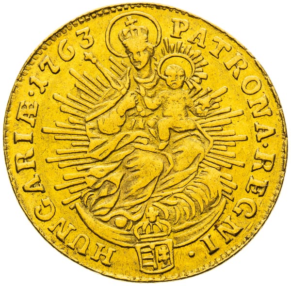 Dukát 1763 - reverz