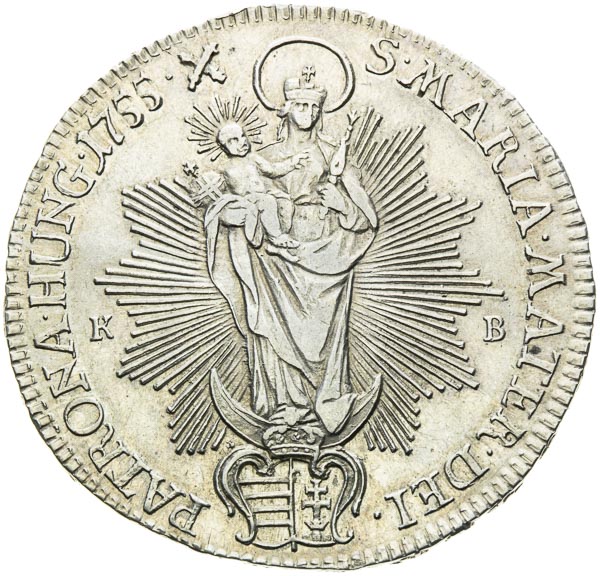1/2 Thaler 1755 - back