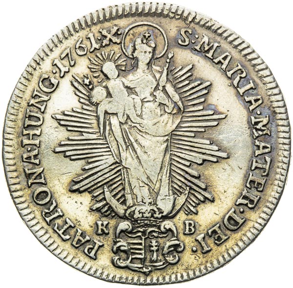 1/2 Thaler 1761 - back