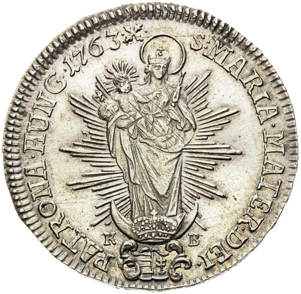 1/2 Thaler 1763 - back