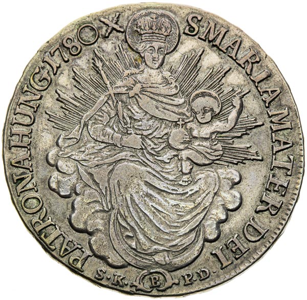 1/2 Thaler 1780 - back