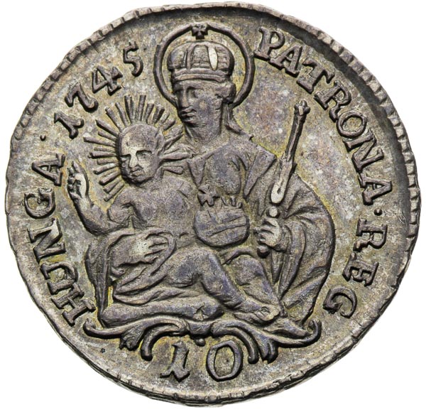 10 Grajciar 1745 - reverz