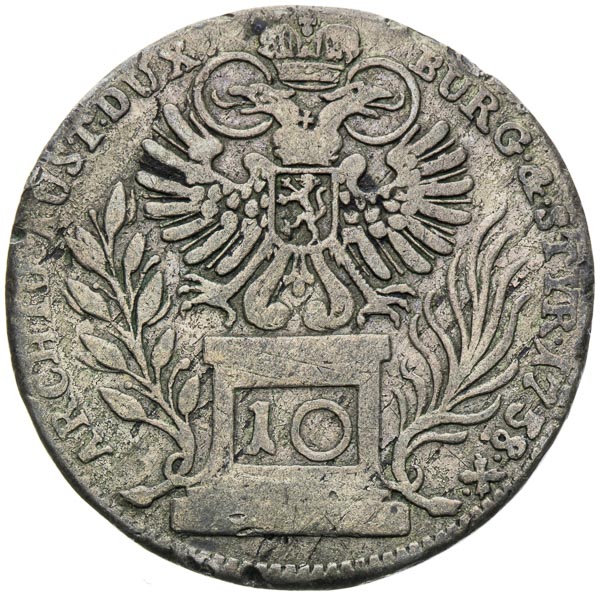 10 Grajciar 1758 - reverz
