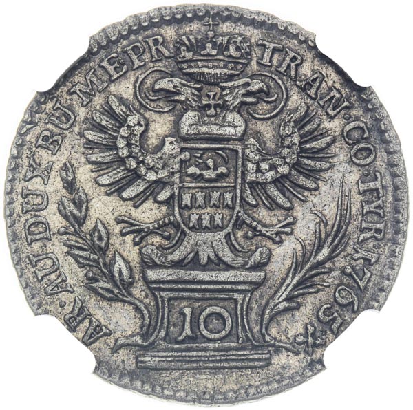 10 Grajciar 1765 - reverz
