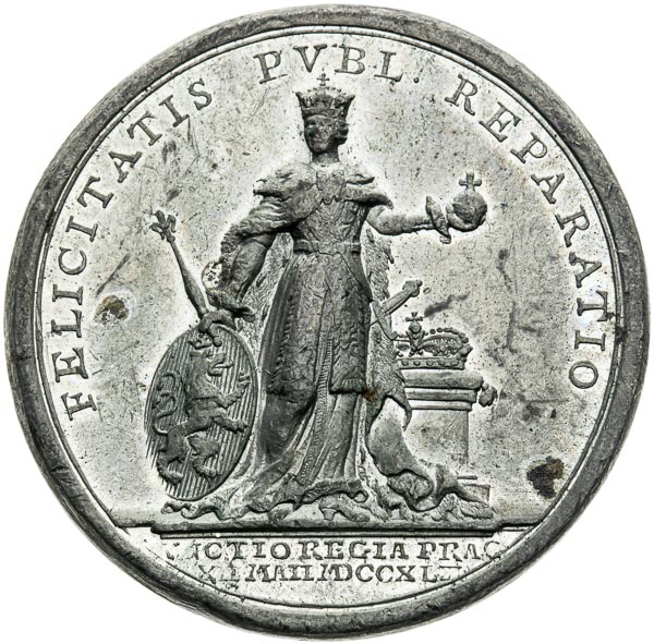 Medal 1743 - back