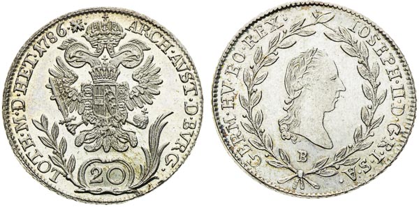 20 Krejcar (2 ks) - revers
