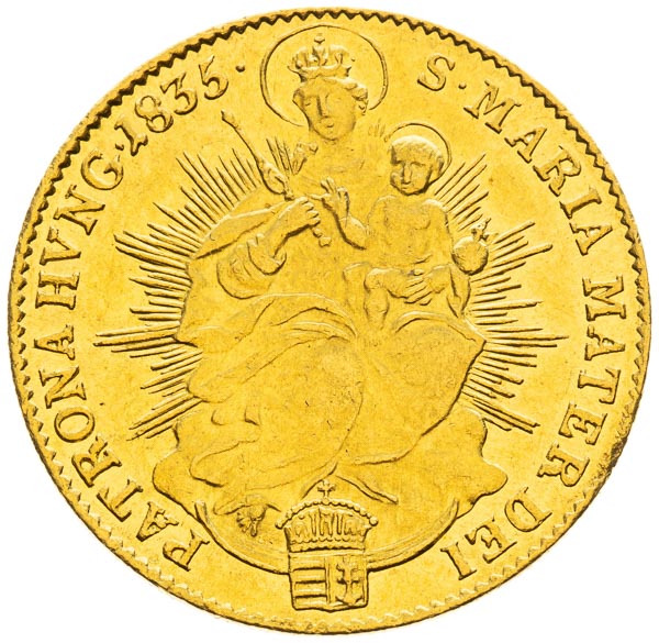 Dukát 1835 - revers