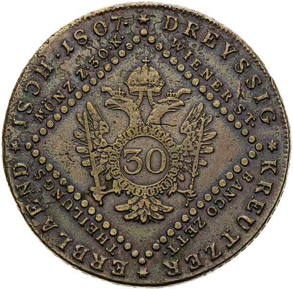 30 Krejcar 1807 - revers