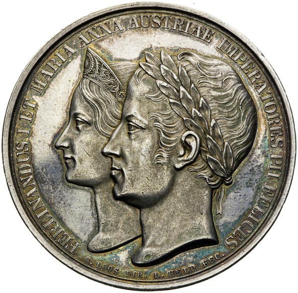 Stříbrná medaile 1838 - avers