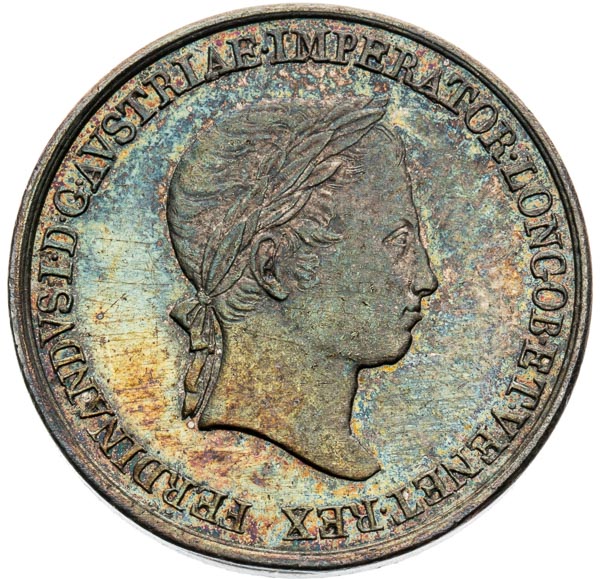 Stříbrný žeton 1838 - avers