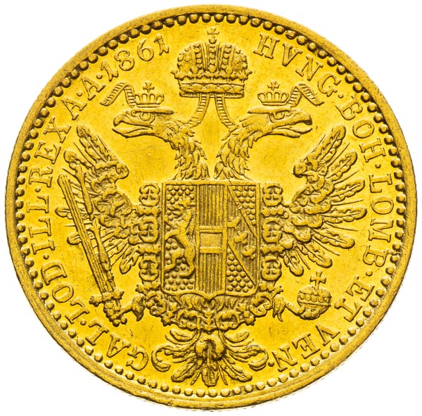 Dukát 1861 - revers