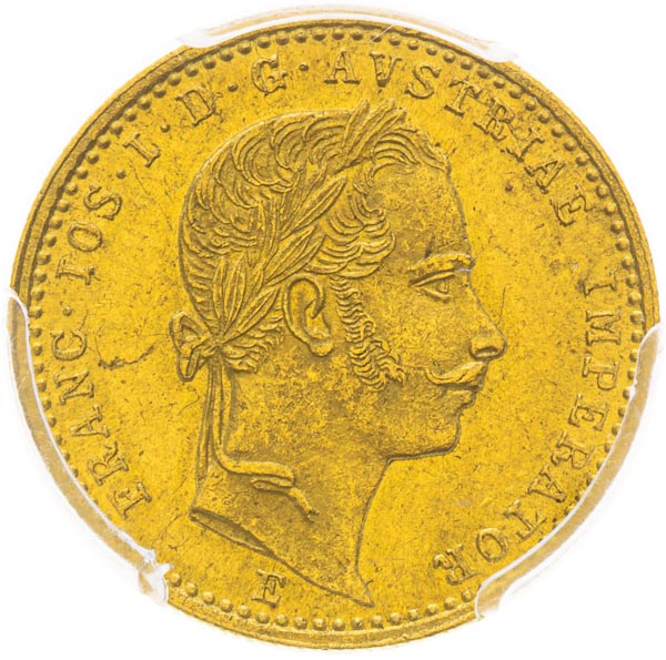 Dukát 1865 - avers