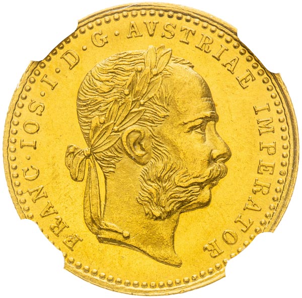 Dukát 1872 - avers
