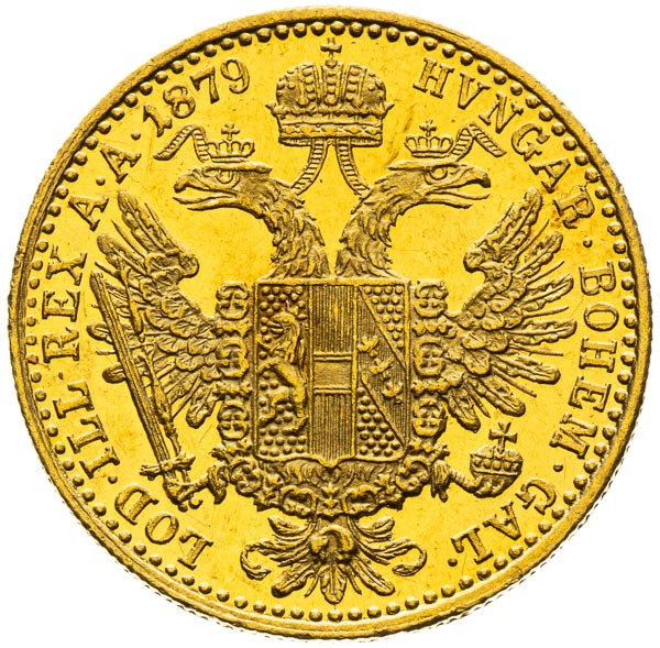 Dukát 1879 - revers
