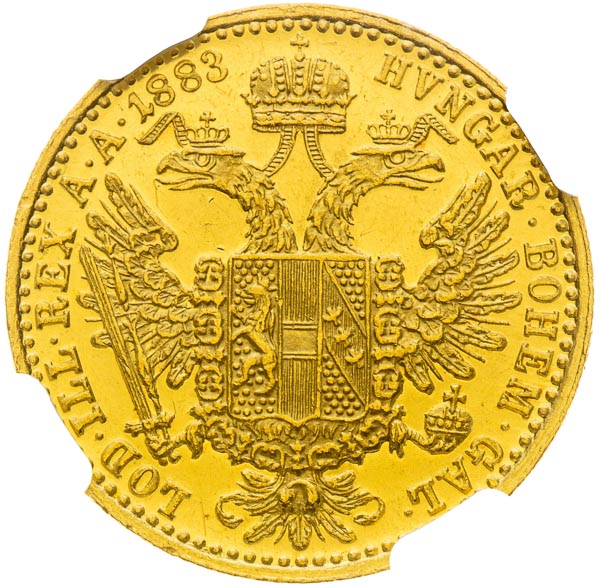 Dukát 1883 - revers