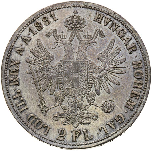 2 Zlatník 1881 - reverz