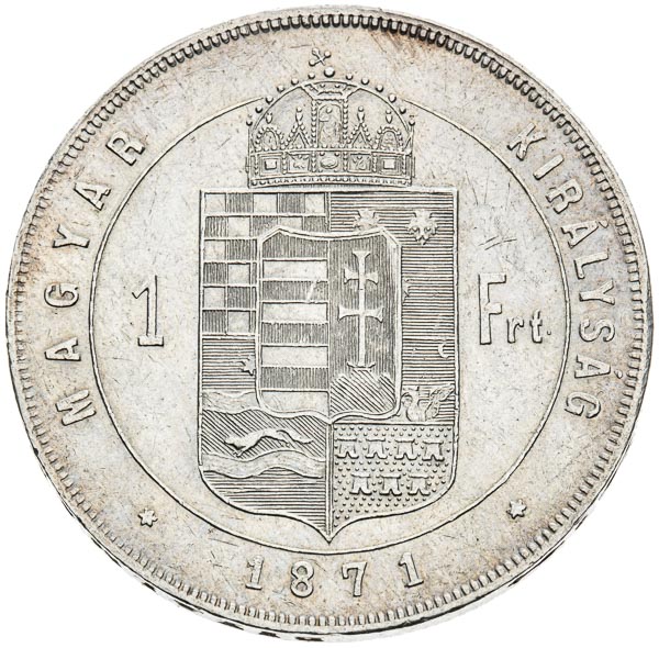 Gulden 1871 - back