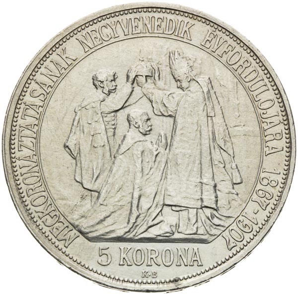 5 Korona 1907 - reverz