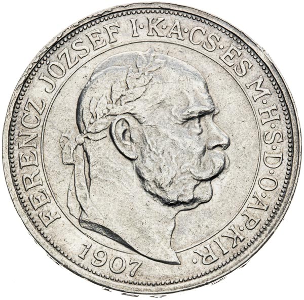 5 Korona 1907 - averz