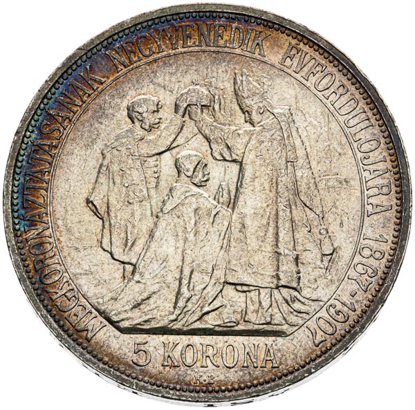 5 Korona 1907 - reverz