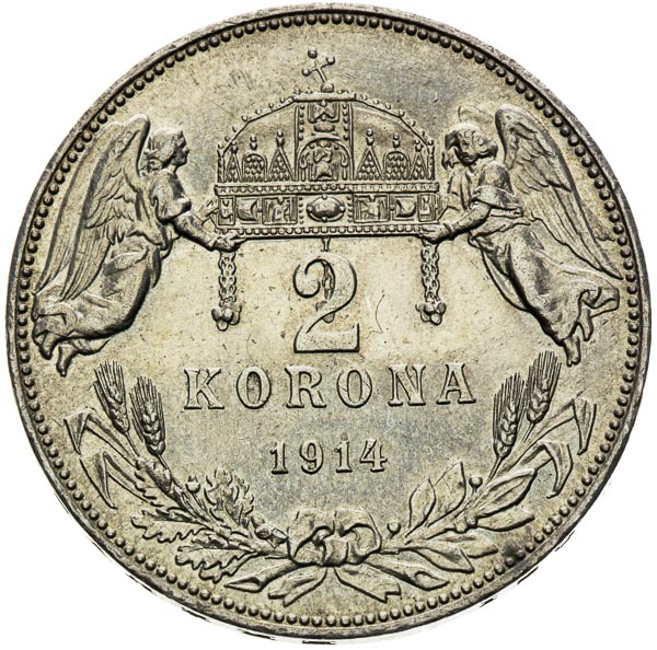 2 Korona 1914 - reverz
